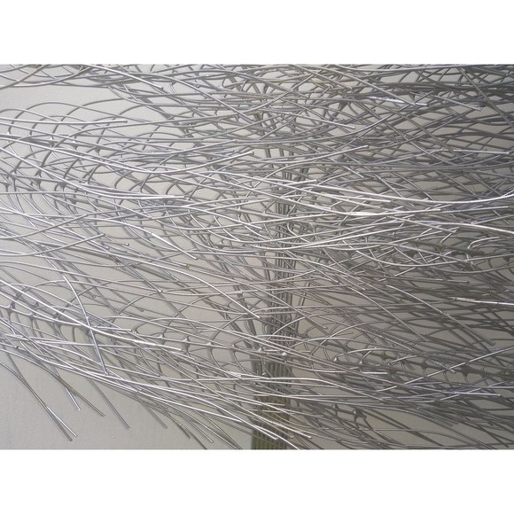 Large Silver Painted Copper & Brass Windy Willow Tree Wall Hanging Art Sculpture - Picture 10 of 10